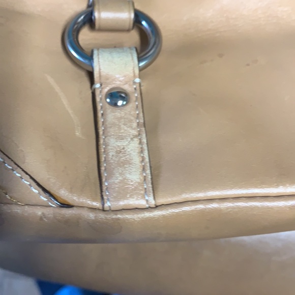 Vintage Coach Tan Leather Tote bag - Picture 8 of 15